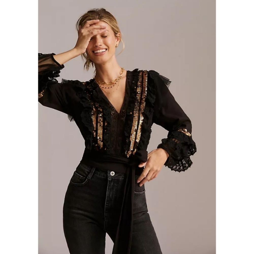 Let Me Be Sequined Top